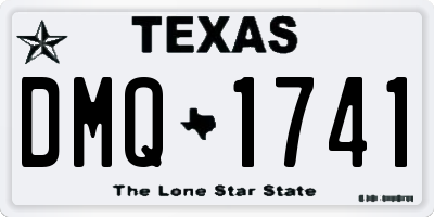 TX license plate DMQ1741