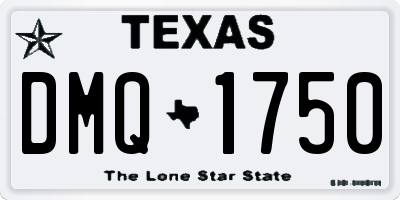 TX license plate DMQ1750