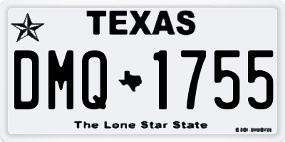 TX license plate DMQ1755