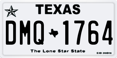 TX license plate DMQ1764