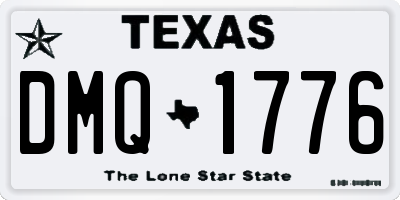TX license plate DMQ1776