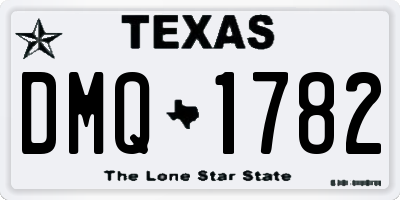 TX license plate DMQ1782