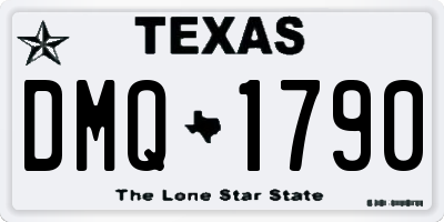 TX license plate DMQ1790