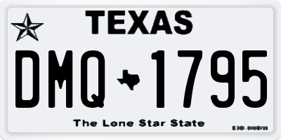 TX license plate DMQ1795