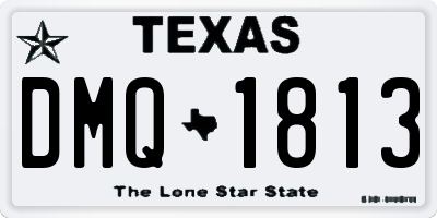 TX license plate DMQ1813