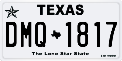 TX license plate DMQ1817