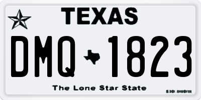TX license plate DMQ1823