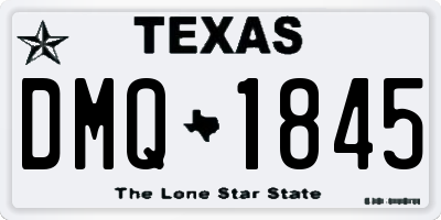 TX license plate DMQ1845