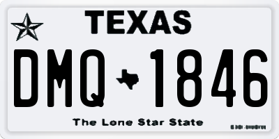 TX license plate DMQ1846
