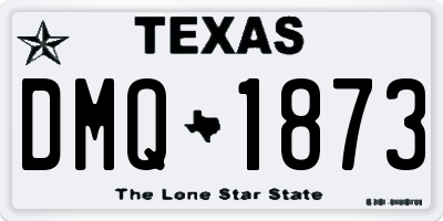 TX license plate DMQ1873