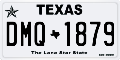TX license plate DMQ1879
