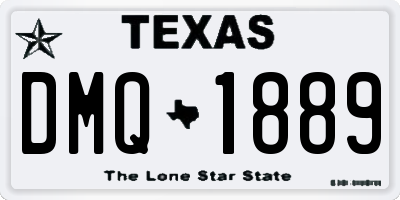 TX license plate DMQ1889