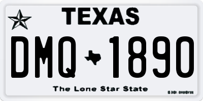 TX license plate DMQ1890