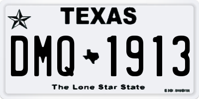TX license plate DMQ1913