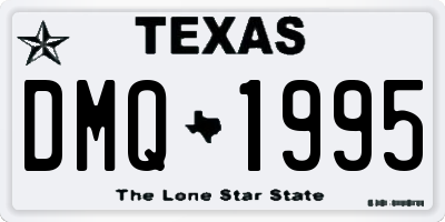 TX license plate DMQ1995