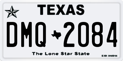 TX license plate DMQ2084