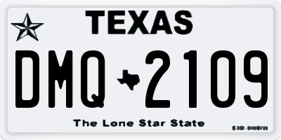 TX license plate DMQ2109