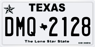 TX license plate DMQ2128