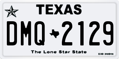 TX license plate DMQ2129