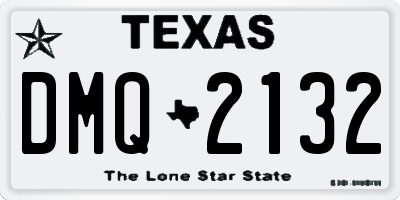 TX license plate DMQ2132