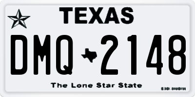 TX license plate DMQ2148