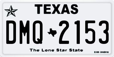 TX license plate DMQ2153