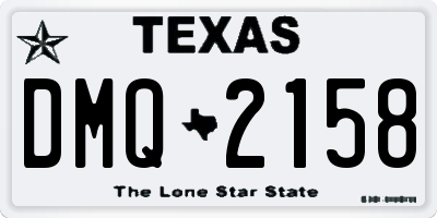 TX license plate DMQ2158