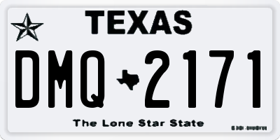 TX license plate DMQ2171