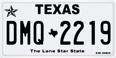 TX license plate DMQ2219