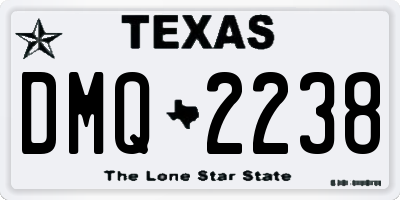 TX license plate DMQ2238