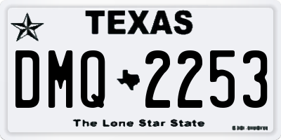 TX license plate DMQ2253