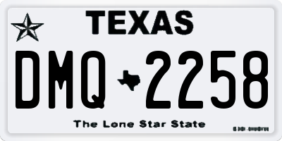 TX license plate DMQ2258