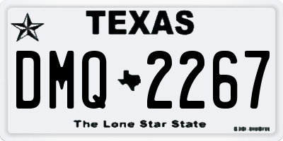 TX license plate DMQ2267