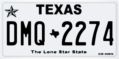TX license plate DMQ2274