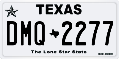 TX license plate DMQ2277