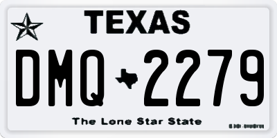 TX license plate DMQ2279