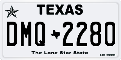 TX license plate DMQ2280