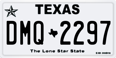 TX license plate DMQ2297