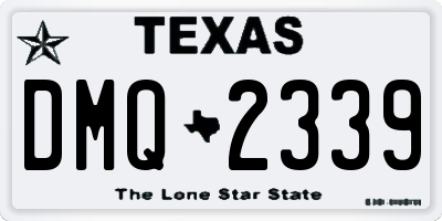 TX license plate DMQ2339