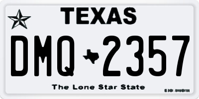 TX license plate DMQ2357