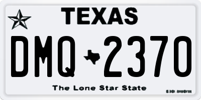 TX license plate DMQ2370