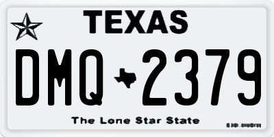 TX license plate DMQ2379