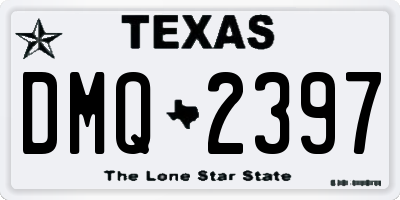 TX license plate DMQ2397