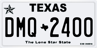TX license plate DMQ2400