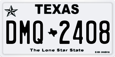 TX license plate DMQ2408