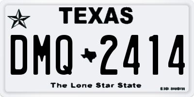 TX license plate DMQ2414
