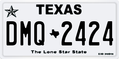 TX license plate DMQ2424