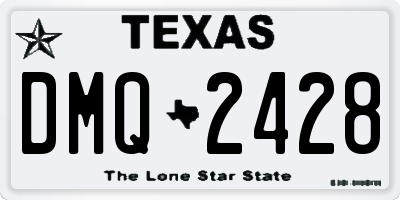 TX license plate DMQ2428