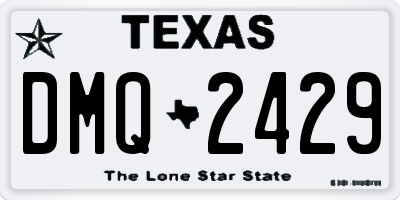 TX license plate DMQ2429