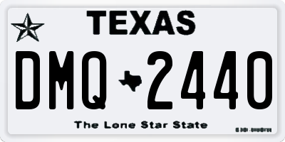TX license plate DMQ2440